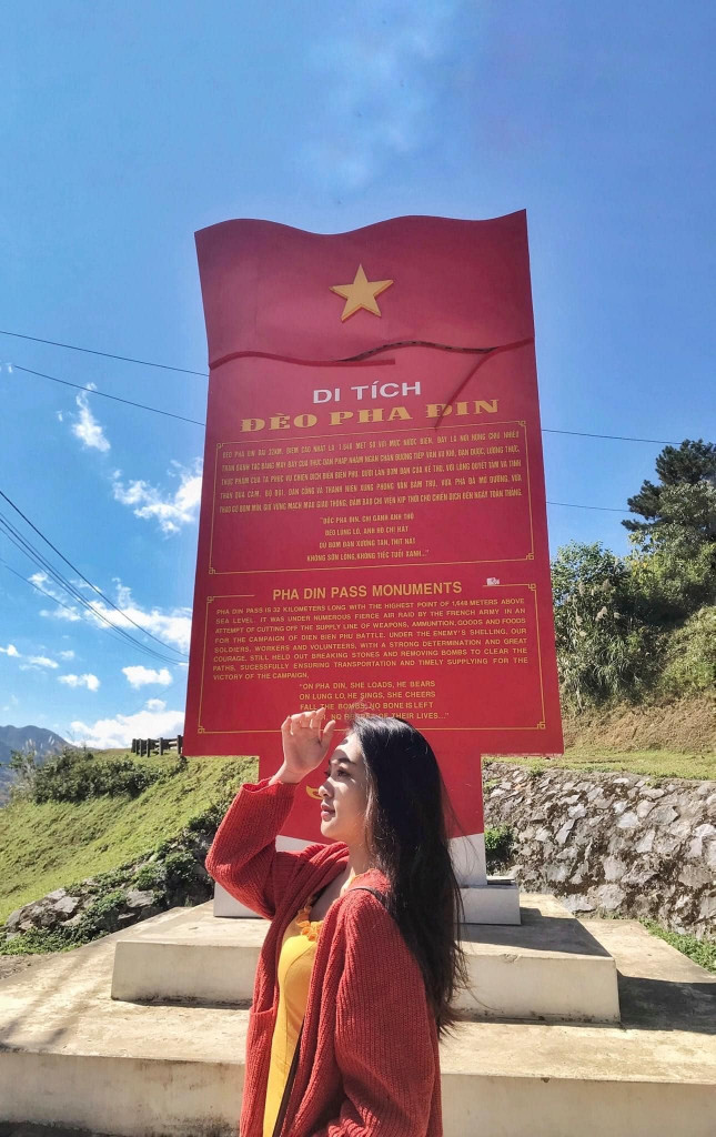 Di tích quốc gia đèo Pha Đin. Ảnh: Nguyễn Thị Thanh Tâm