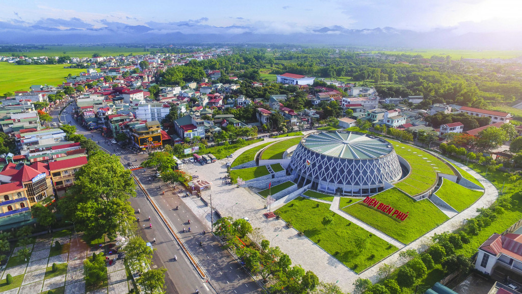 Bảo tàng Điện Biên Phủ là một công trình kiến trúc độc đáo tại Điện Biên. Ảnh: Báo Dân tộc và Phát triển
