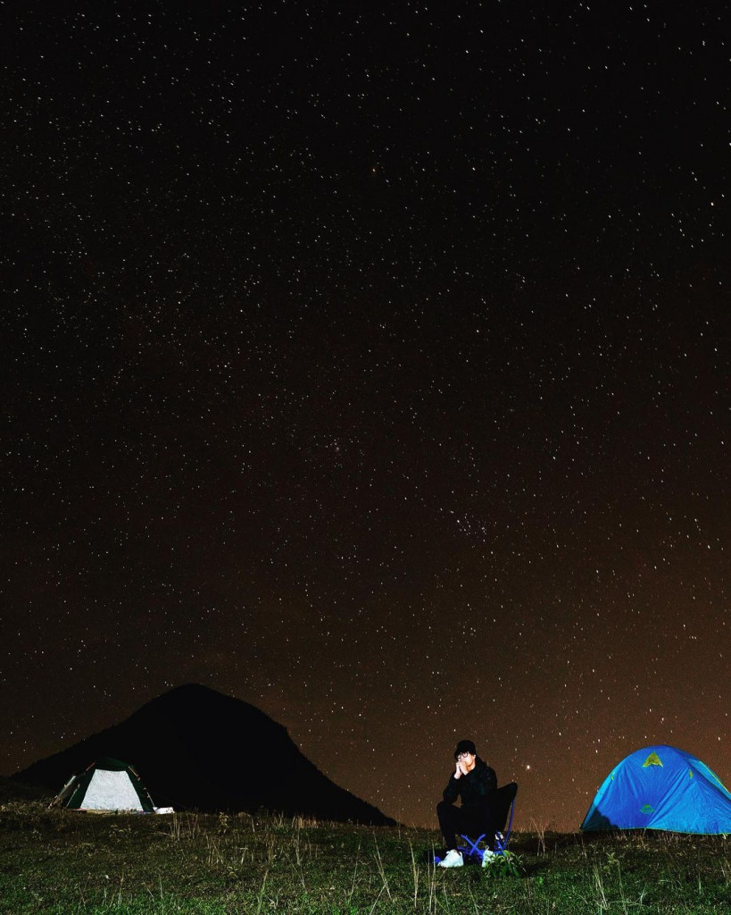 Đêm đầy sao trên núi Cao Ly, Bình Liêu. Ảnh: hiu.markus